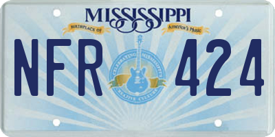 MS license plate NFR424