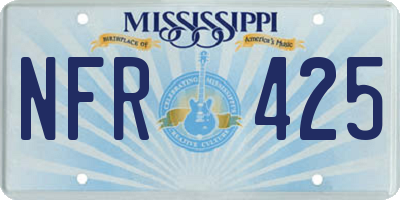 MS license plate NFR425