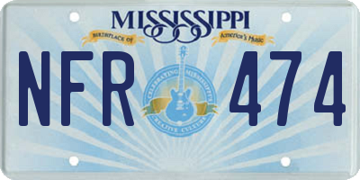 MS license plate NFR474