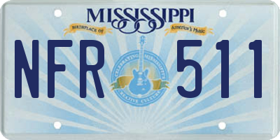 MS license plate NFR511