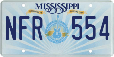 MS license plate NFR554