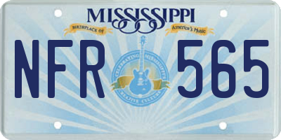 MS license plate NFR565
