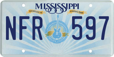 MS license plate NFR597