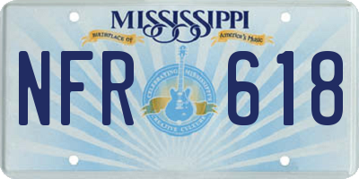 MS license plate NFR618