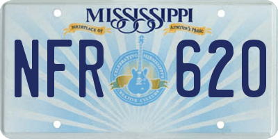 MS license plate NFR620