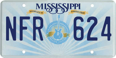 MS license plate NFR624