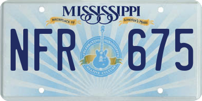 MS license plate NFR675