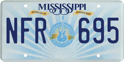 MS license plate NFR695