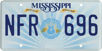 MS license plate NFR696