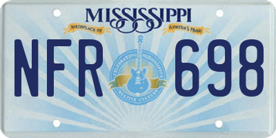 MS license plate NFR698