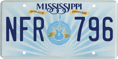 MS license plate NFR796