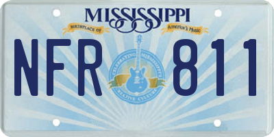 MS license plate NFR811