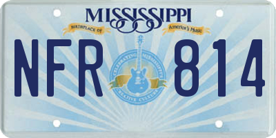 MS license plate NFR814