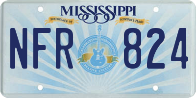MS license plate NFR824