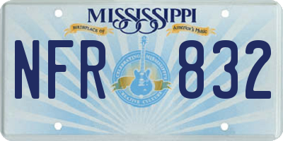 MS license plate NFR832