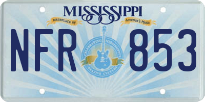 MS license plate NFR853
