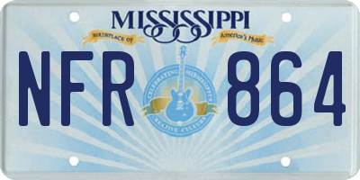 MS license plate NFR864