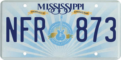 MS license plate NFR873