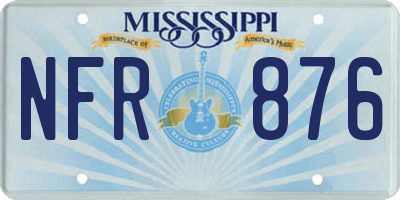 MS license plate NFR876