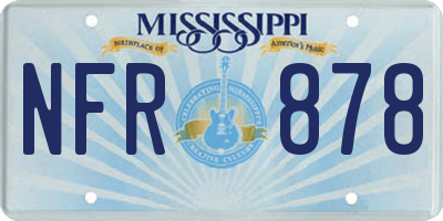 MS license plate NFR878