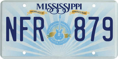 MS license plate NFR879