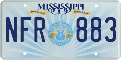 MS license plate NFR883
