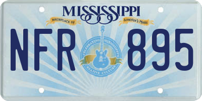 MS license plate NFR895