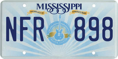 MS license plate NFR898