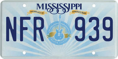 MS license plate NFR939