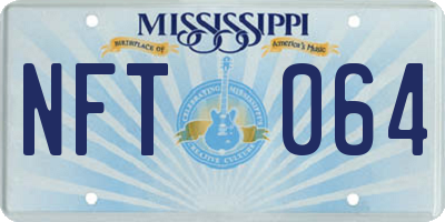 MS license plate NFT064