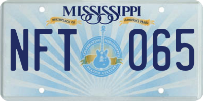 MS license plate NFT065