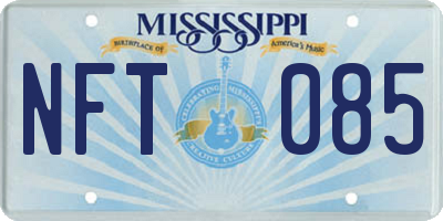 MS license plate NFT085