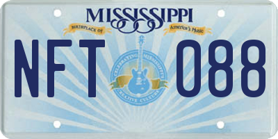MS license plate NFT088