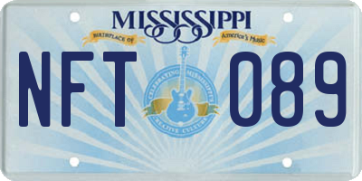 MS license plate NFT089