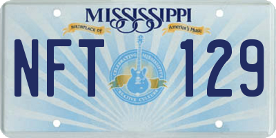 MS license plate NFT129
