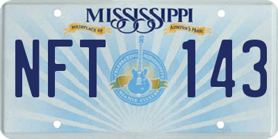 MS license plate NFT143