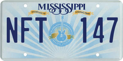 MS license plate NFT147