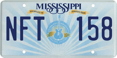 MS license plate NFT158