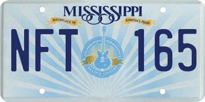 MS license plate NFT165