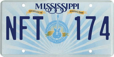 MS license plate NFT174
