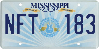 MS license plate NFT183