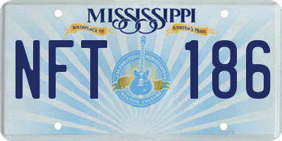 MS license plate NFT186