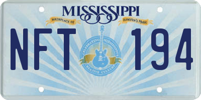 MS license plate NFT194