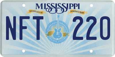 MS license plate NFT220