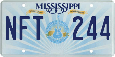 MS license plate NFT244
