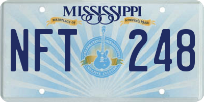MS license plate NFT248