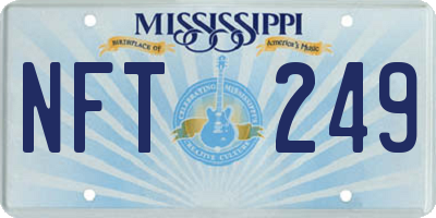 MS license plate NFT249