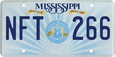 MS license plate NFT266