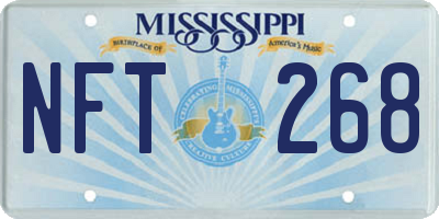 MS license plate NFT268