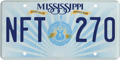 MS license plate NFT270
